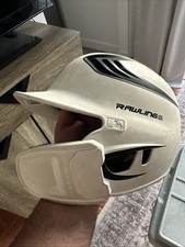 Rawlings R16J-R1 Full Face Baseball Helmet White 6 1/2-7 1/2 Face Guard
