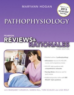 PEARSON REVIEWS & RATIONALES: PATHOPHYSIOLOGY WITH By Mary Ann Hogan *BRAND NEW*