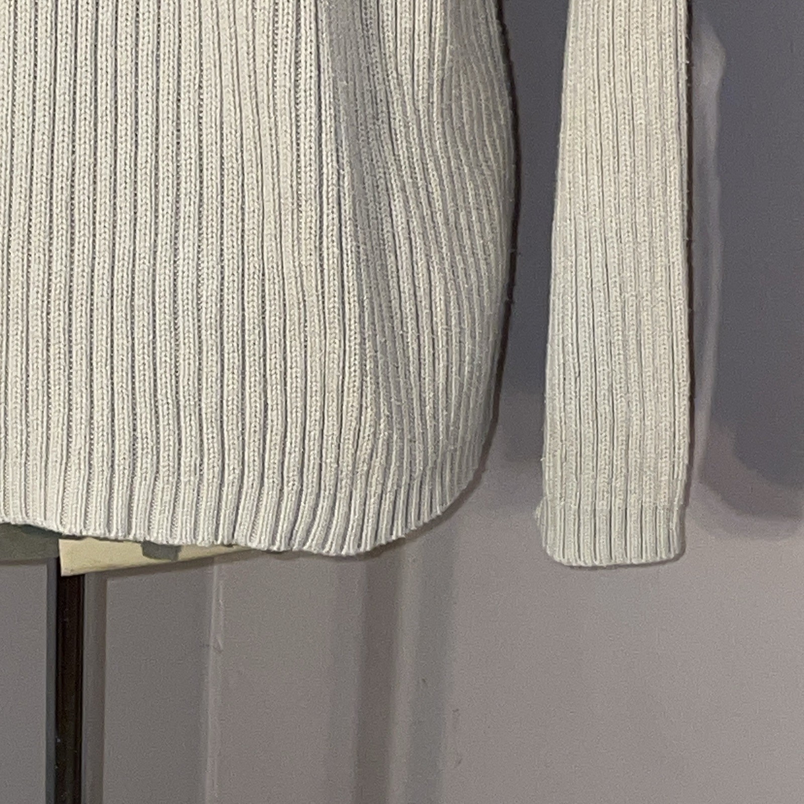 Structure Heavyweight Ribbed Sweater Shoulder/Elb… - image 3