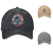 We The People 250 Years Patriotic 1776-2026 Baseball Colors Dad Hat