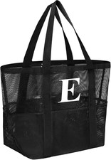 Mesh Beach Bags for Women - plus Waterproof Sandproof Tote Bag