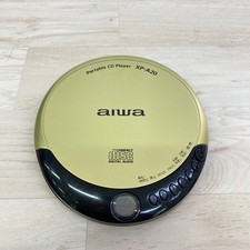 AIWA XP-A20 Portable CD Player Gold Tested Working Vintage Audio Pre-owned