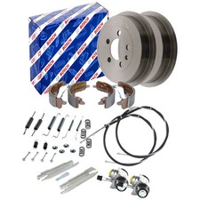 BOSCH Bremsbacken Trommeln Seilzug Rep-Satz für SEAT MII SKODA CITIGO VW LOAD UP