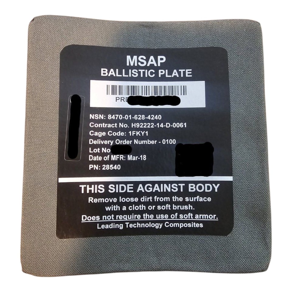 (2) STRIKE FACE SIDE PLATES LTC 28540 MSAP SOCOM CERAMICS 6" x 6" | eBay