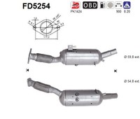 Partikelfilter FÜR Opel Vivaro B BUS (X82) - AS FD5254