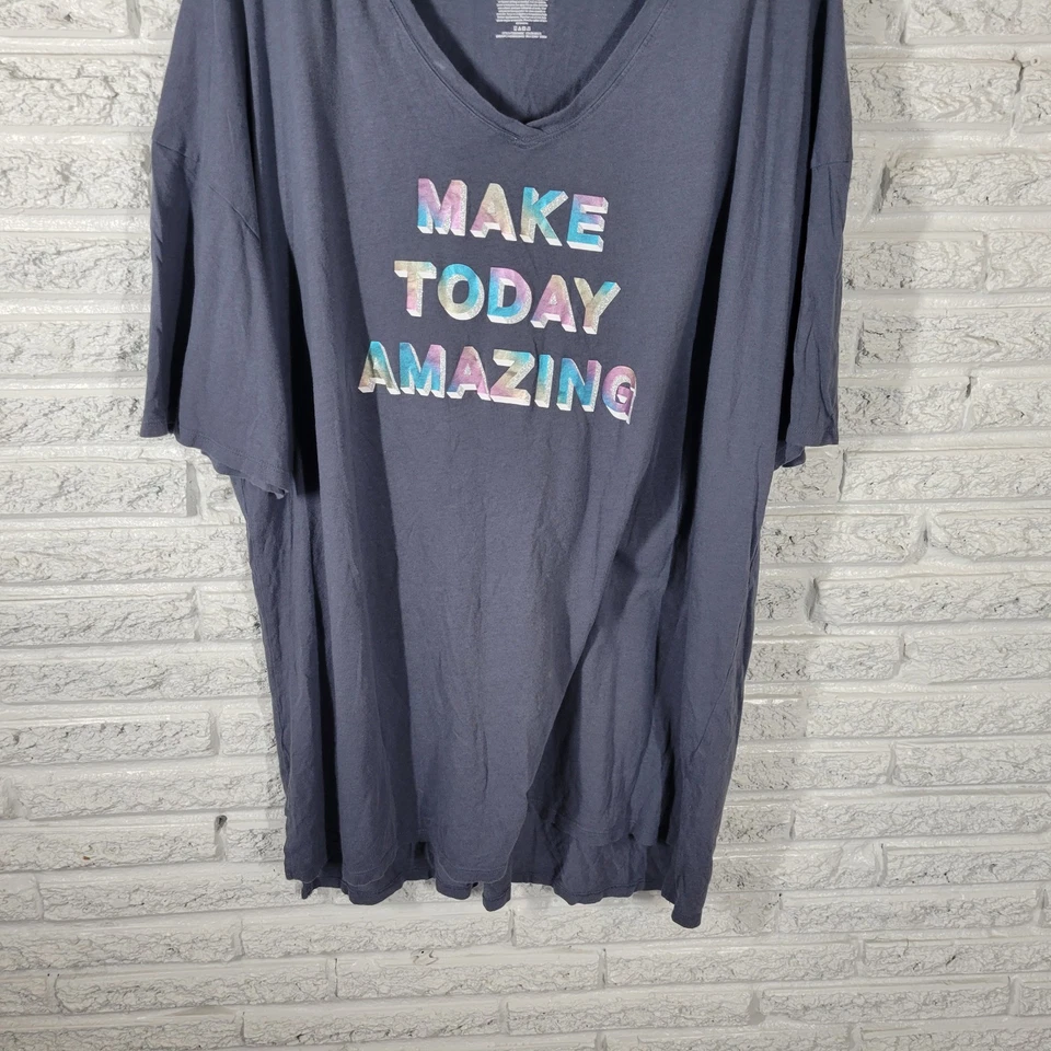 Top de pijama Secret Treasures para mujer 2X 3X Plus gris hacer hoy increíble ropa de salón Foto 4 de 4