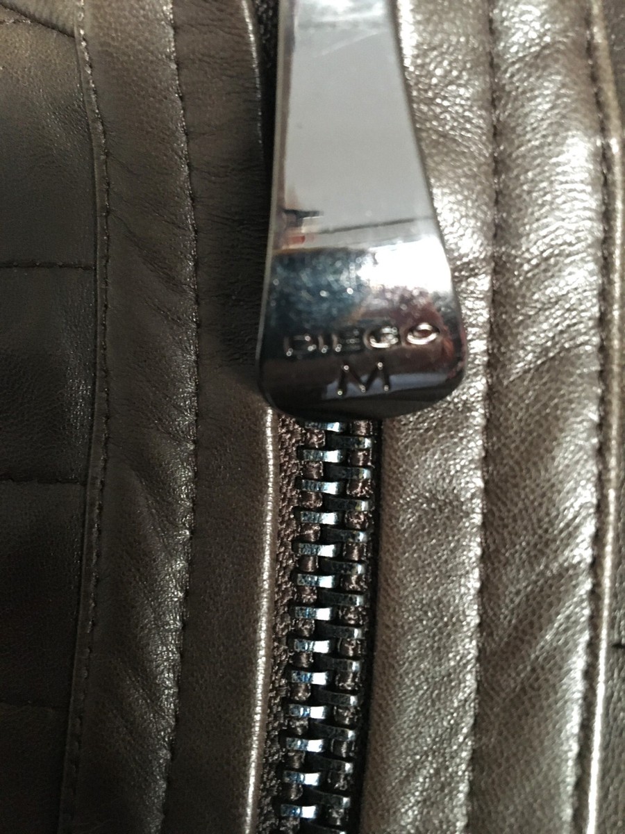 Blouson Femme Réversible Diego M - Cuir Agneau Avec Doublure Vison, Taille 38, Marron, Occasion