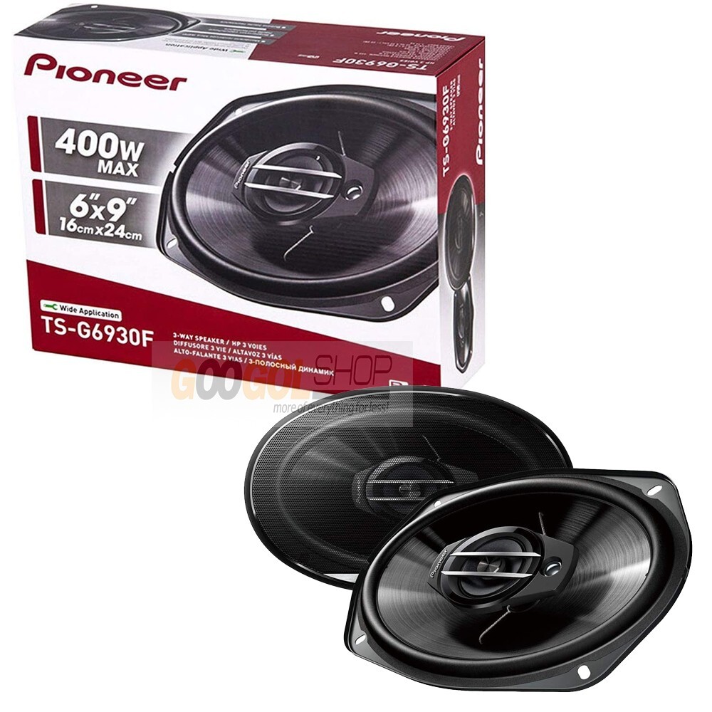 Динамики Pioneer для автомобилей и грузовиков 400-ваттные 3-полосные 6x9 и 120-ваттные 78 твитеры TS-T110