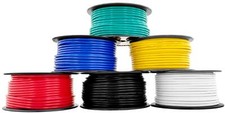 12 Gauge Wire - 100 Foot Copper Clad Aluminum Cable Roll, Red Black Bonded ...