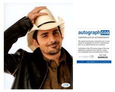Brad Paisley "Whiskey Lullaby" AUTOGRAPH Signed 8x10 Photo E ACOA