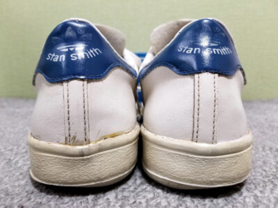 adidas STANSMITH 80s Vintage Sneakers White Blue US8.5 Men's adidas STANSMITH 80s Vintage Sneakers White Blue US8.5 Men's
