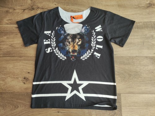Freekuency Base London Tshirt Wolf Made in Italy Size 8 Years Wide - Picture 2 of 6