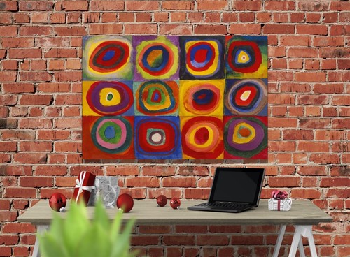 Quadrate Colour Study Squares with Circles Wassily Kandinsky Canvas Prints Art - Picture 5 of 10