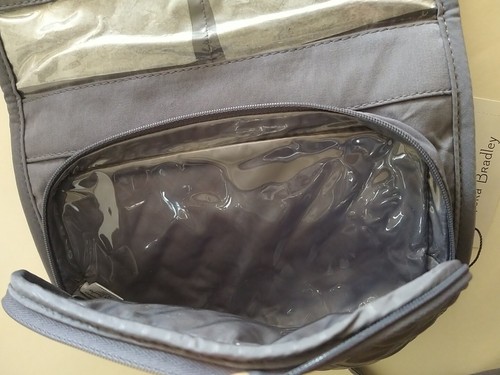 NWT Vera Bradley Medium Travel Organizer Hanging Bag in Carbon Gray Microfiber - Picture 8 of 8