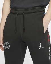 Paris Saint-Germain Mens Jordan Fleece Jogger Pants BQ8348-011 Black-Size XL