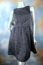 NEW KENSIE navy blue textural fit n flare gorgeous party dress SZ: 2
