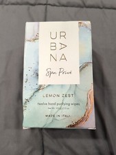 Urbana Individual Hand Purifying Wipes - Lemon Yellow Zest - 12 Wipes