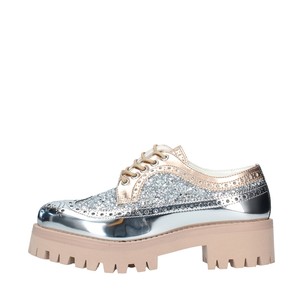 scarpe stringate argento