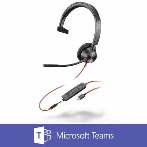 Plantronics Blackwire 3315 BW3315-M Mono USB-C Headset w/ 3.5mm Plug 214015-101 - Picture 1 of 2