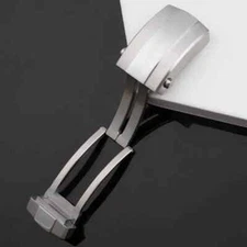 For Breitling Rubber Straps 18 mm Sliding Buckle Adjustable Deployment Clasp