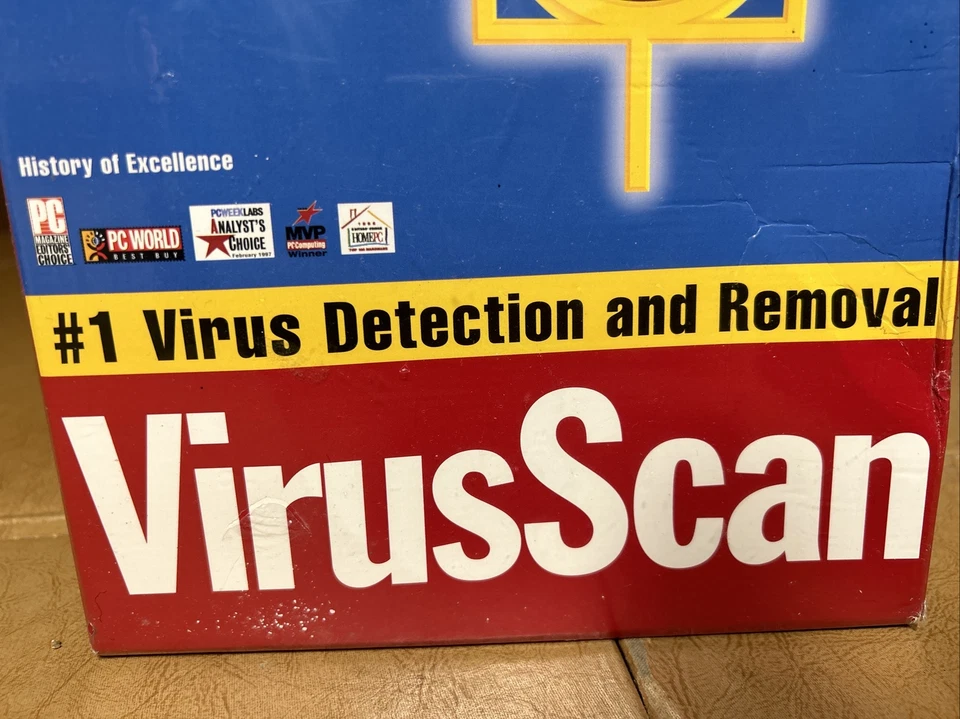 McAfee Virus Scan CD rom Win 98 95, NT workstation, 3.1, DOS, & OS/2 NEW SEALED - Image 2 of 4
