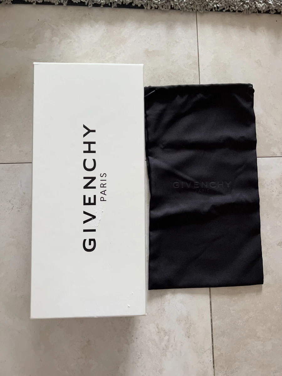 Authentic Givenchy Shoe Box & Drawstring Dust Bag New 8.5 x 14.5 inches