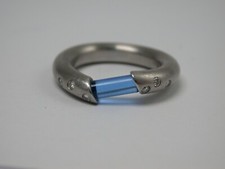 Bunz Spannring Designerware Platin 950 aus den 80er Jahren