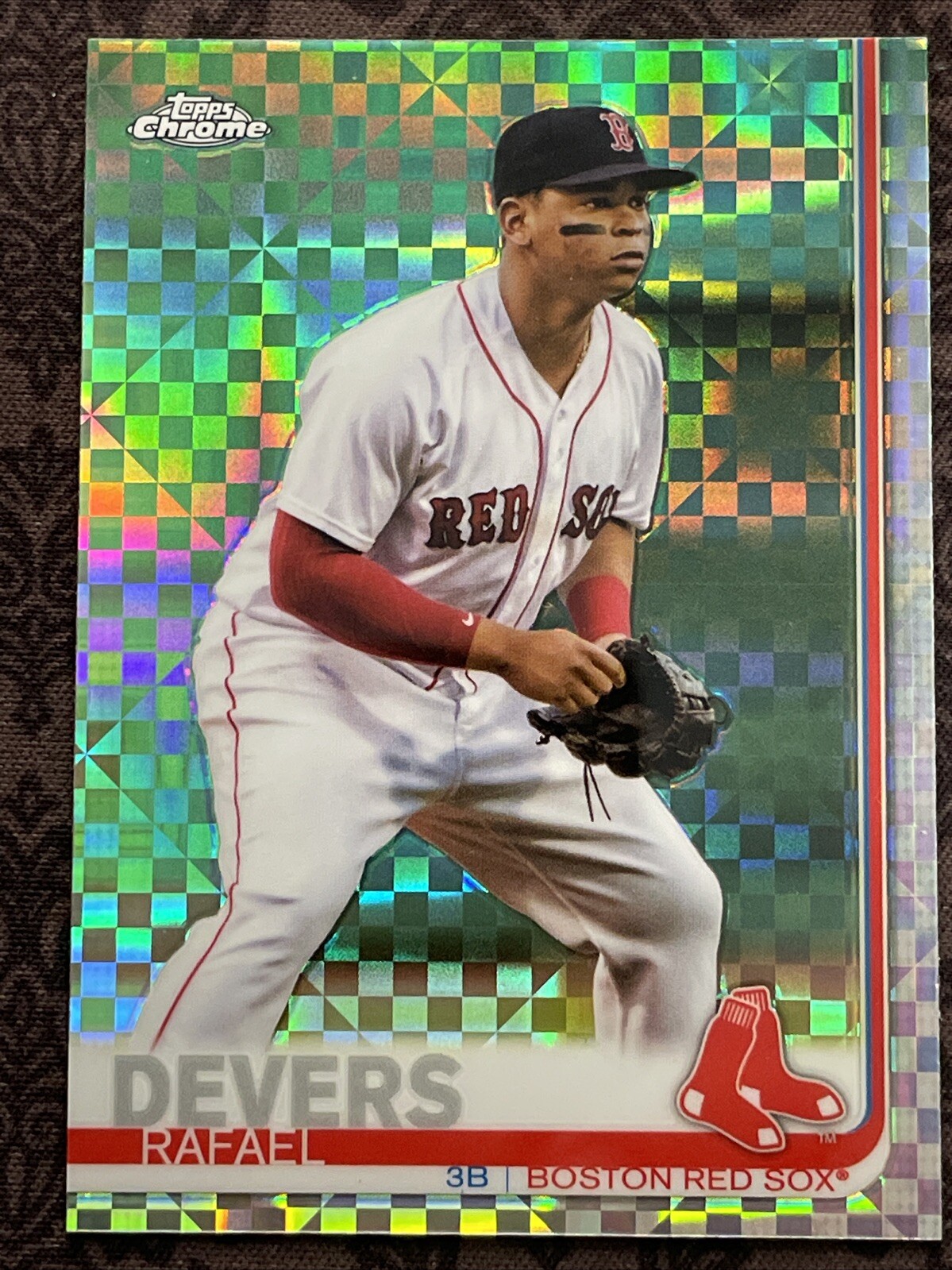 2019 Topps Chrome -  X-Fractor #184 Rafael Devers
