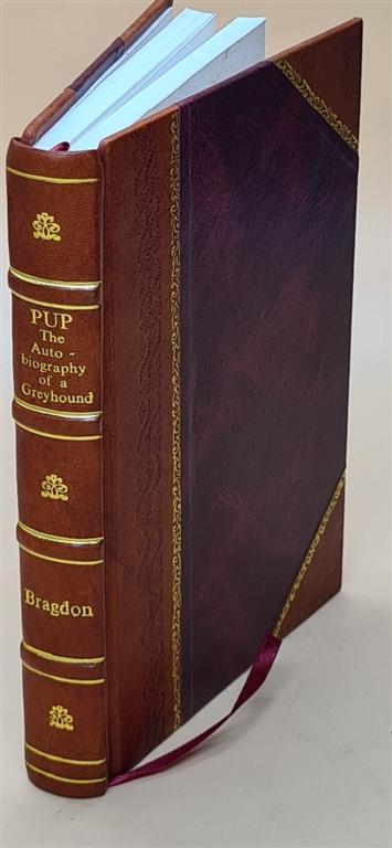 Vintage 1905 Leather-Bound Greyhound Autobiography Pup