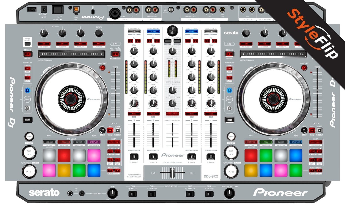 Pioneer DDJ-SX2 Skin | 7 Neutral Color Blocking | Protective Decal