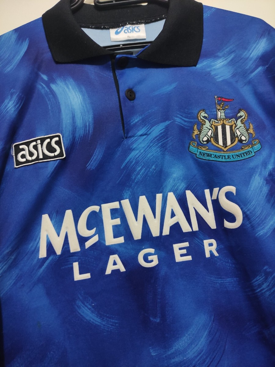 ニューカッスル 93-95 アウェイ ユニフォーム asics L 1993/95 Newcastle United Home Football Shirt | Size L | Vintage