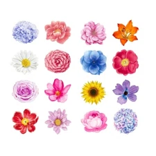 500Pieces Flower Shape Sticker Wrapping Labels for Scrapbooking and Packaging