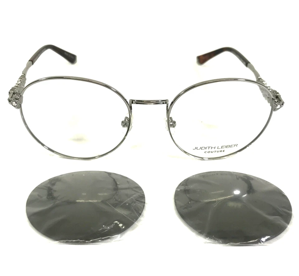 Gafas de sol Judith Leiber monturas Demure Sun madera plateadas 54-19-145 Foto 2 de 4