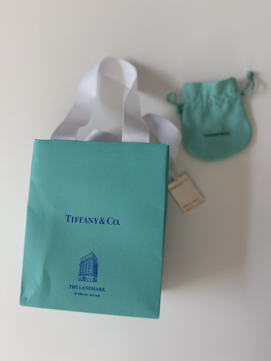 Tiffany & Co. ショップ袋 NYチャーム付き 新品未使用 美品 Tiffanyショップ袋 鳥チャーム バードチャーム