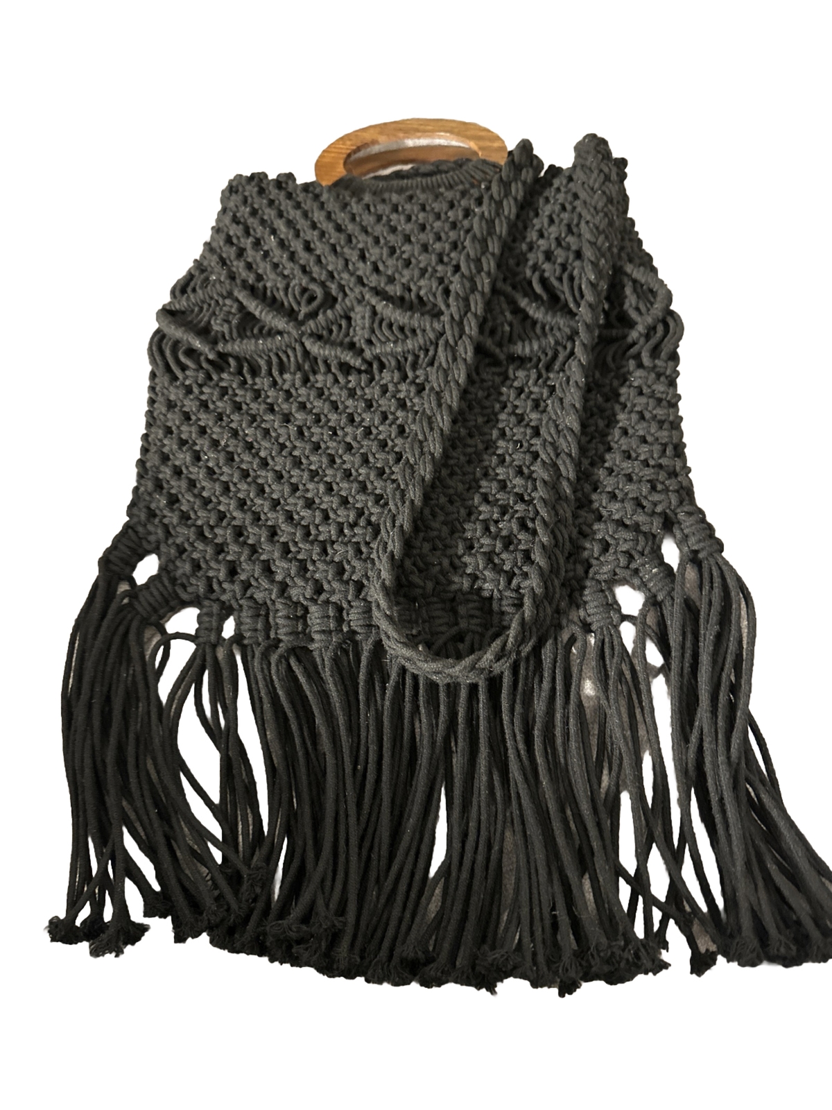DANIELLE NICOLE Crochet Crossbody Purse S Black M… - image 7
