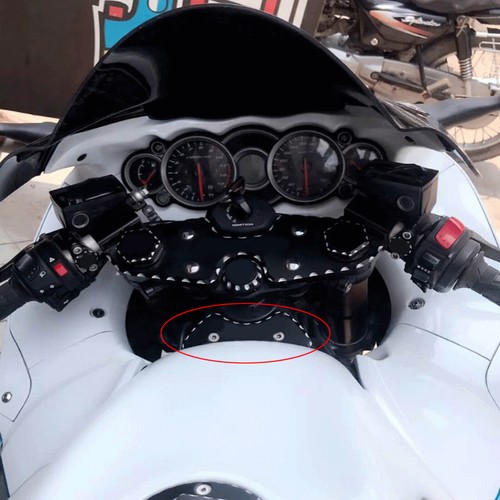 Cubierta central de la almohadilla delantera del tanque de gasolina para Suzuki GSX1300R Hayabusa 1999-2020 negra - Imagen 3 de 12
