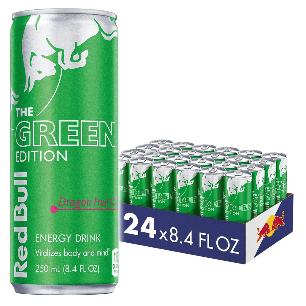 Redbull Energy Drink, Dragon Fruit, 8.4 Fl Oz (Pack of 24)