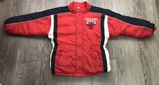 Vintage Chicago Bulls Jacket mighty-mac sports NBA Size M 10-12 Youth **Read**