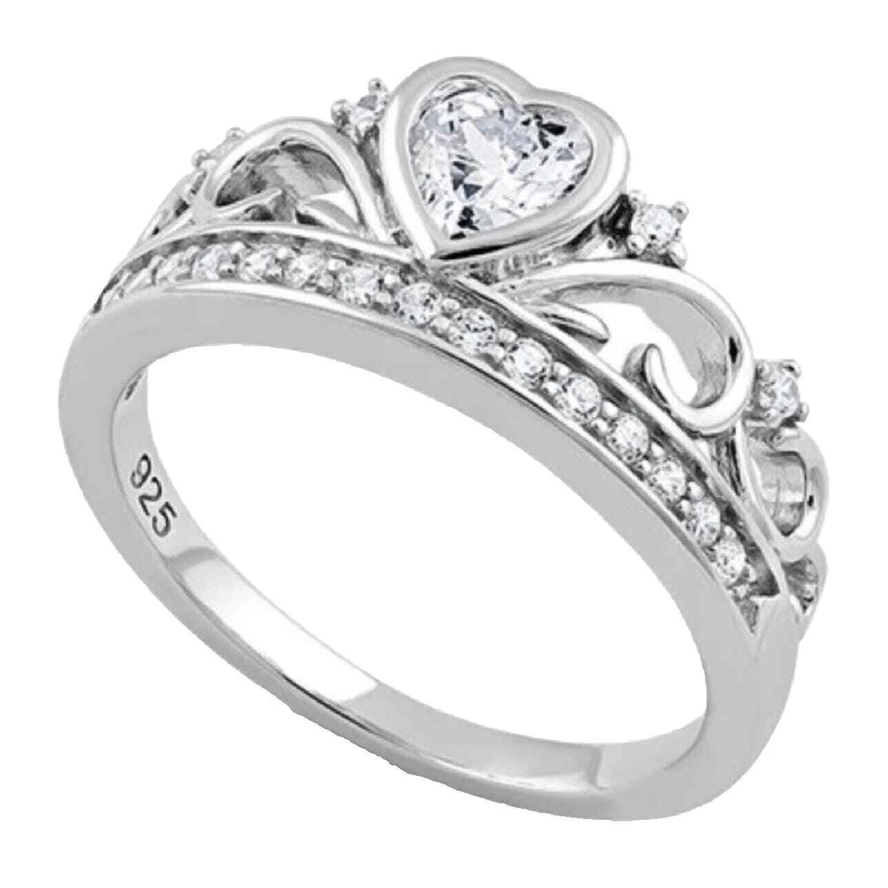 Cubic Zirconia Sterling Silver Rings for Men