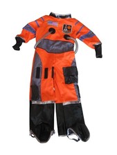 Astronaut Orange Costume Child Size 3-4 Halloween Flight Suit USA Flag NASA