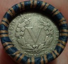 Estate Mixed Liberty "V" & Buffalo Nickel Roll with "V" & Buffalo end coins nb — photo 1