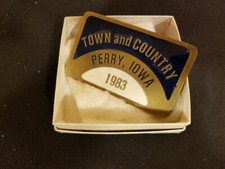 Perry Iowa 1983 Town  Country, Celebration Brass BELT BUCKLE 11
