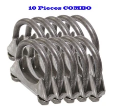 10 Pieces 1 1/2" I.D. Universal heavy duty Exhaust Hanger 1.5" U Bolt Clamp