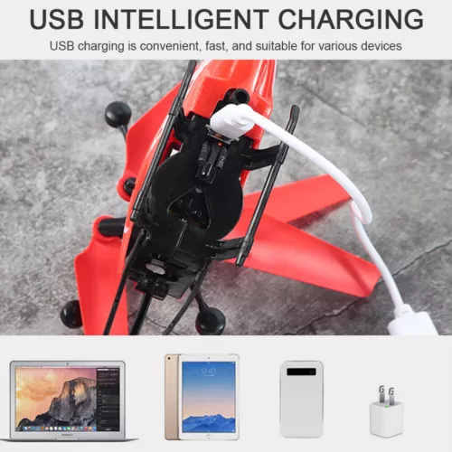 Rechargeable Flying Helicopter Induction Toy Mini Drone Sensor Aircraft Kids Toy - Picture 6 of 6