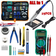 60W Electric Soldering Iron Welding Gun Tool Kit Solder Wire Desoldering Pump