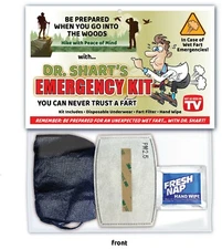 Hiking - WET FART SHART EMERGENCY KIT - Outdoorsman Gear Funny Gag Birthday Gift