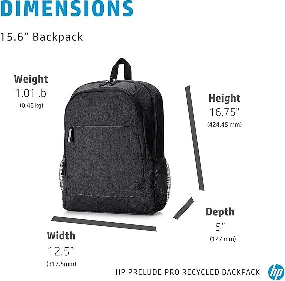 HP Laptop-Notebook-Rucksack Business Kunstfaser schwarz bis 44,0 cm (17,3 Zoll) - Bild 2 von 4