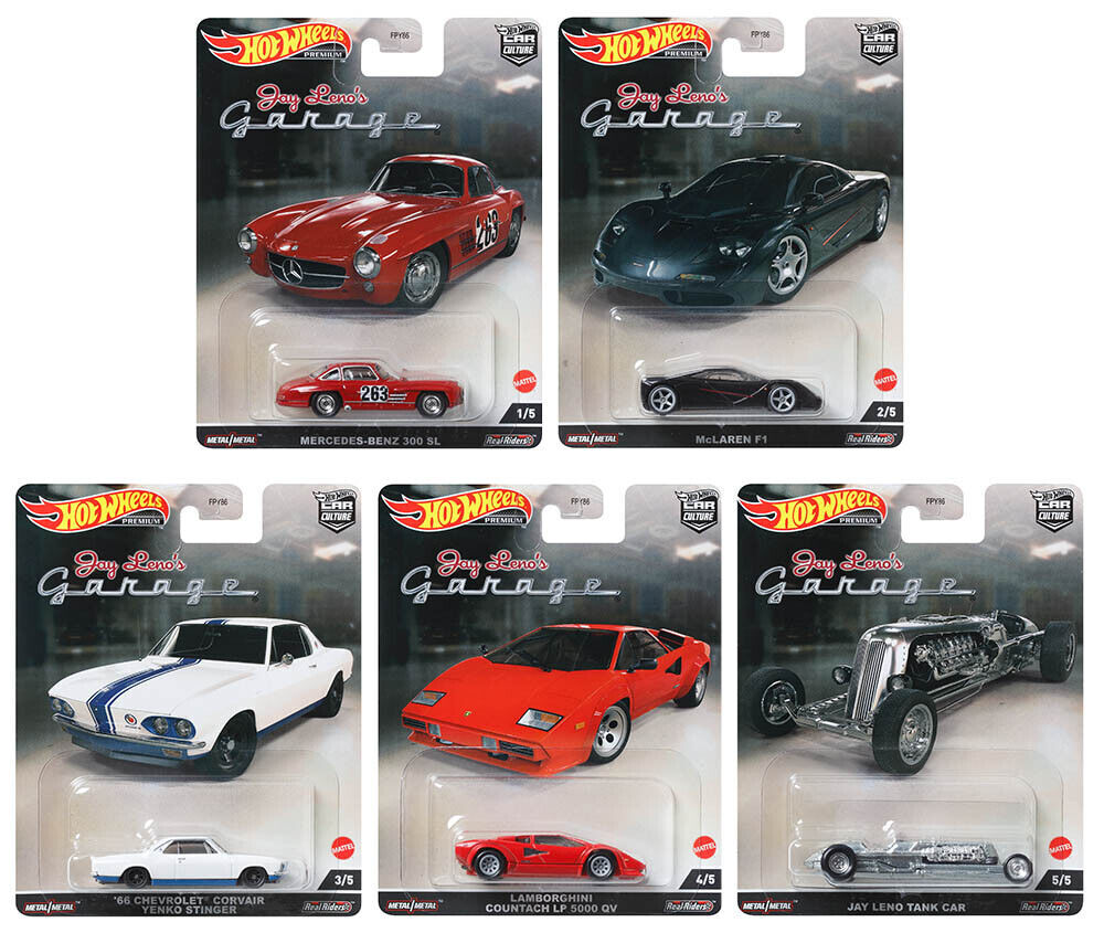 1:64 Jay Leno's Garage Set 5 Modelle Premium Hot Wheels