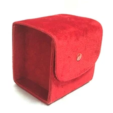 Cartier Wrist Watch Travel Case Pouch Swede Bordeaux pre-owned IN STOCK BULK