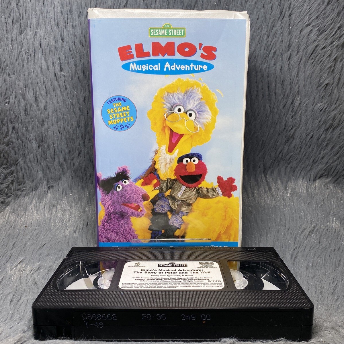 Sesame Street Elmo's Musical Adventure Peter and the Wolf VHS 2001